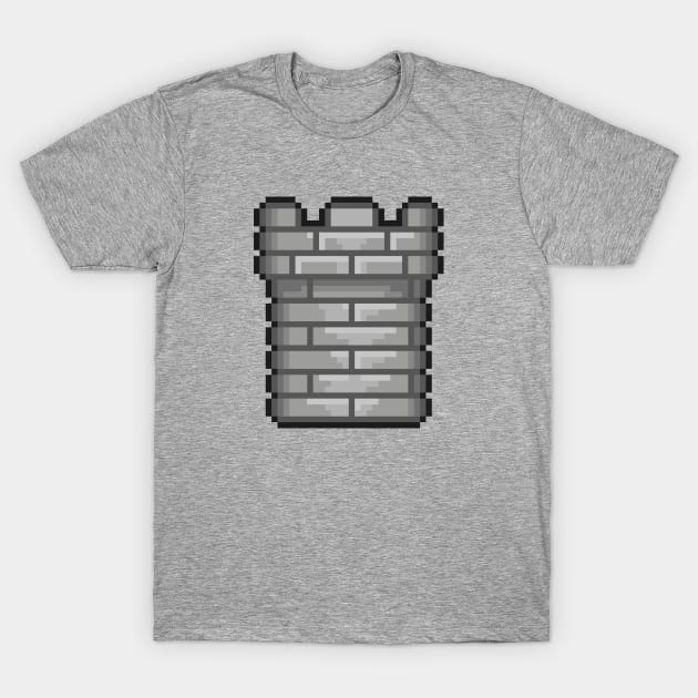 Pixel tower T-Shirt by Poulpimousse